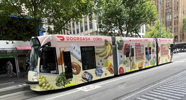 Yarra Trams Siemens Combino 3505 Doordash